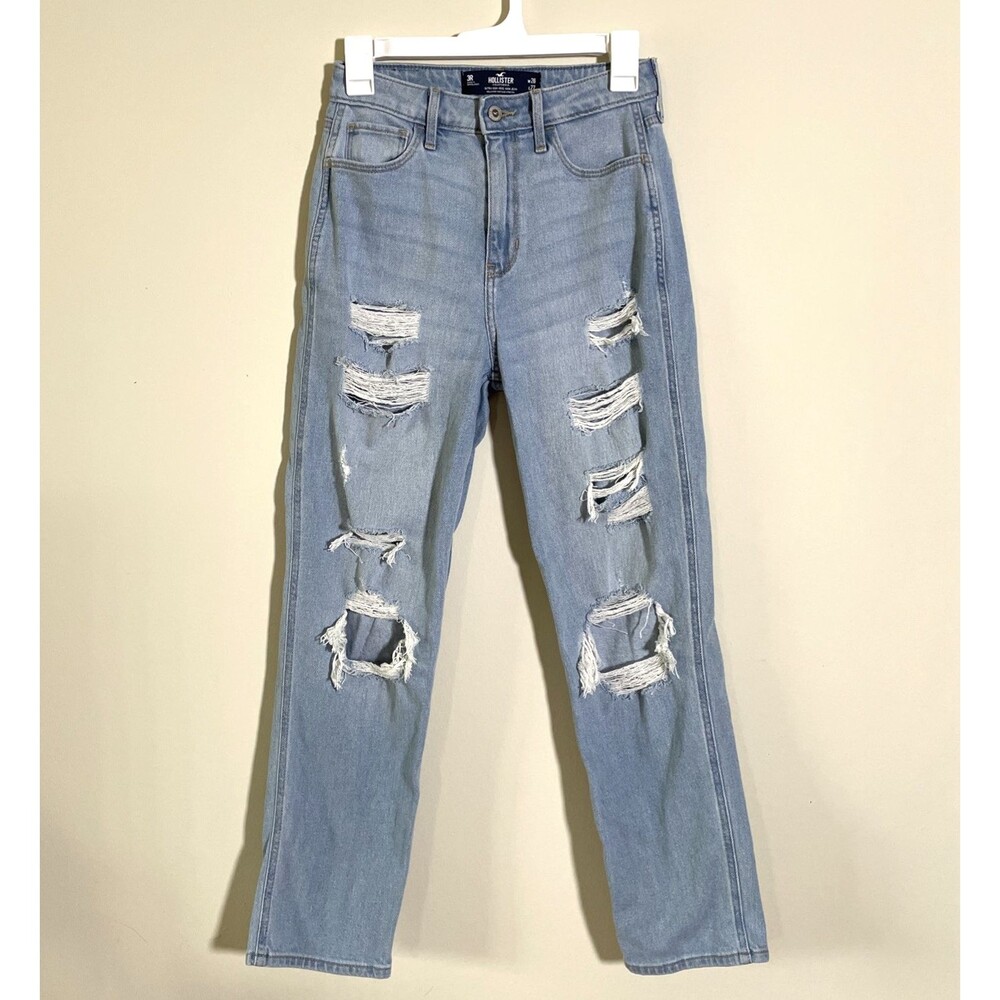 Hollister Women's 3R (W26xL27) Ultra High Rise Mom Jean Vintage Stretch Casual